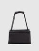 Tas THE 1 Timeless zwart doorstikt leer Maat L Dames-3