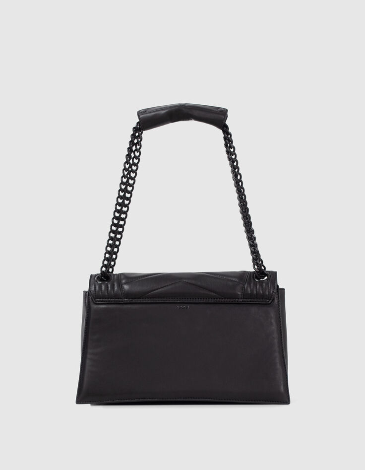 Sac THE 1 Timeless noir cuir matelassé Taille L Femme-3