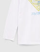 Wit T-shirt lenticulaire opdruk SUPERMAN jongens-4