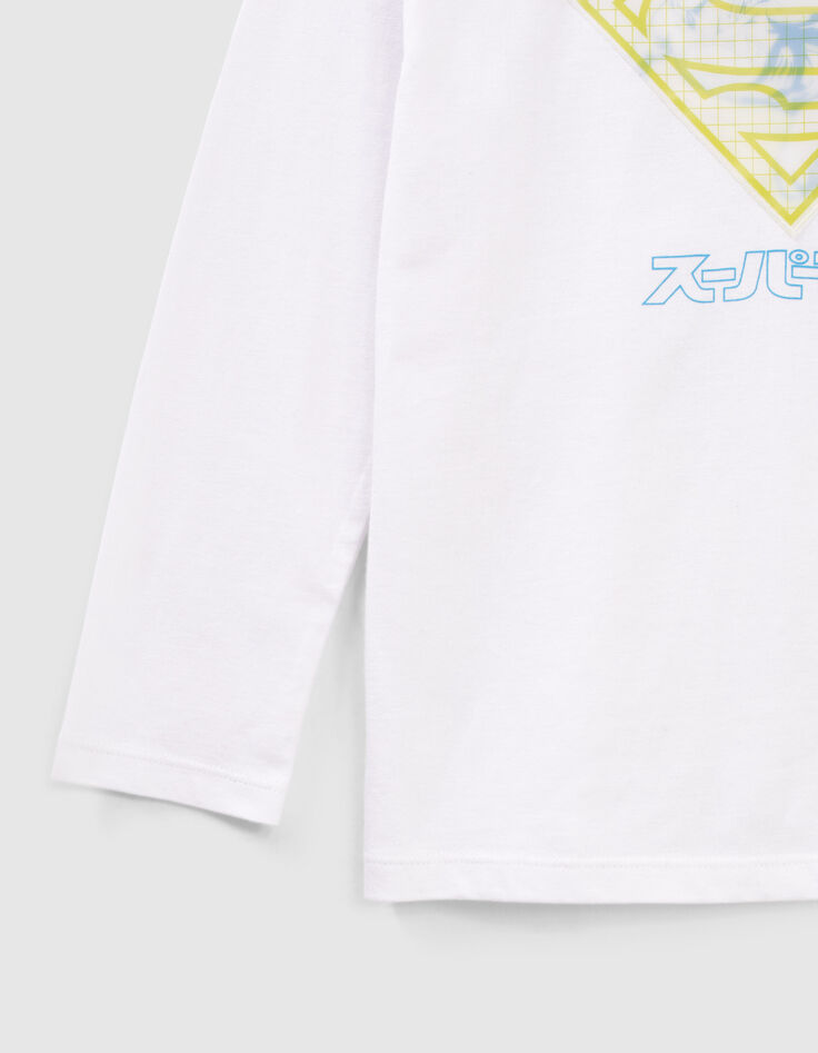 Boys’ white T-shirt with lenticular SUPERMAN image-4