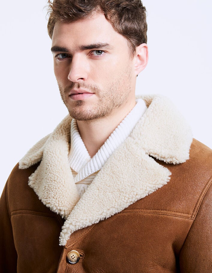Men's sheepskin jacket - IKKS