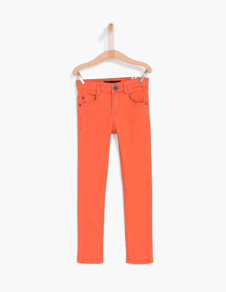 Boys’ slim orange jeans-2