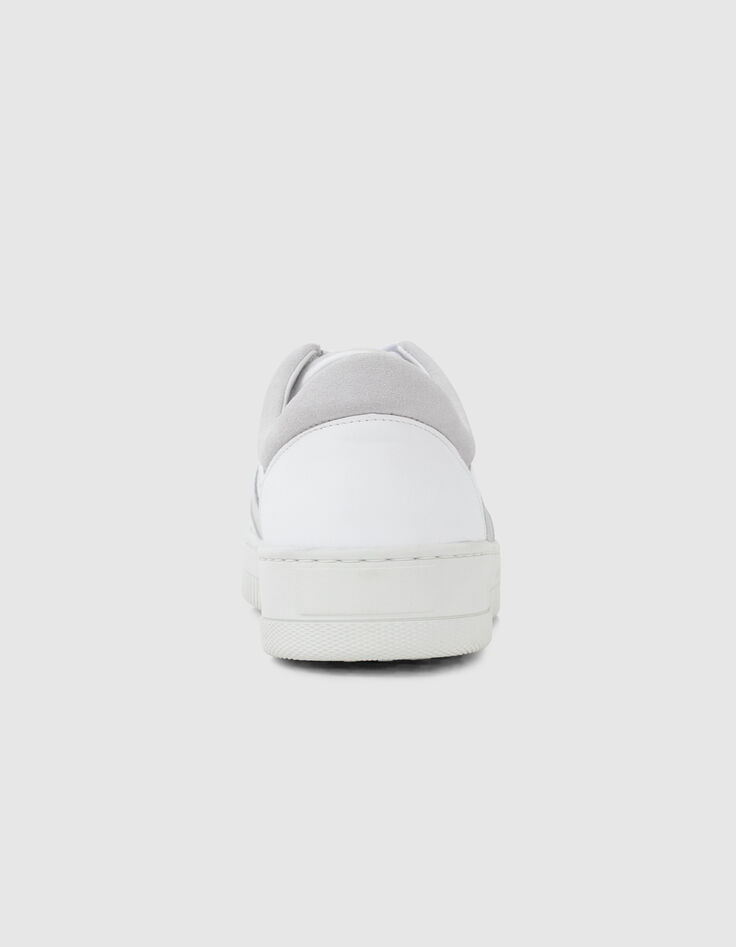 Men’s off-white leather trainers-6