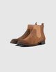 Tabaksbruine Chelsea boots in suèdeleer Heren-5