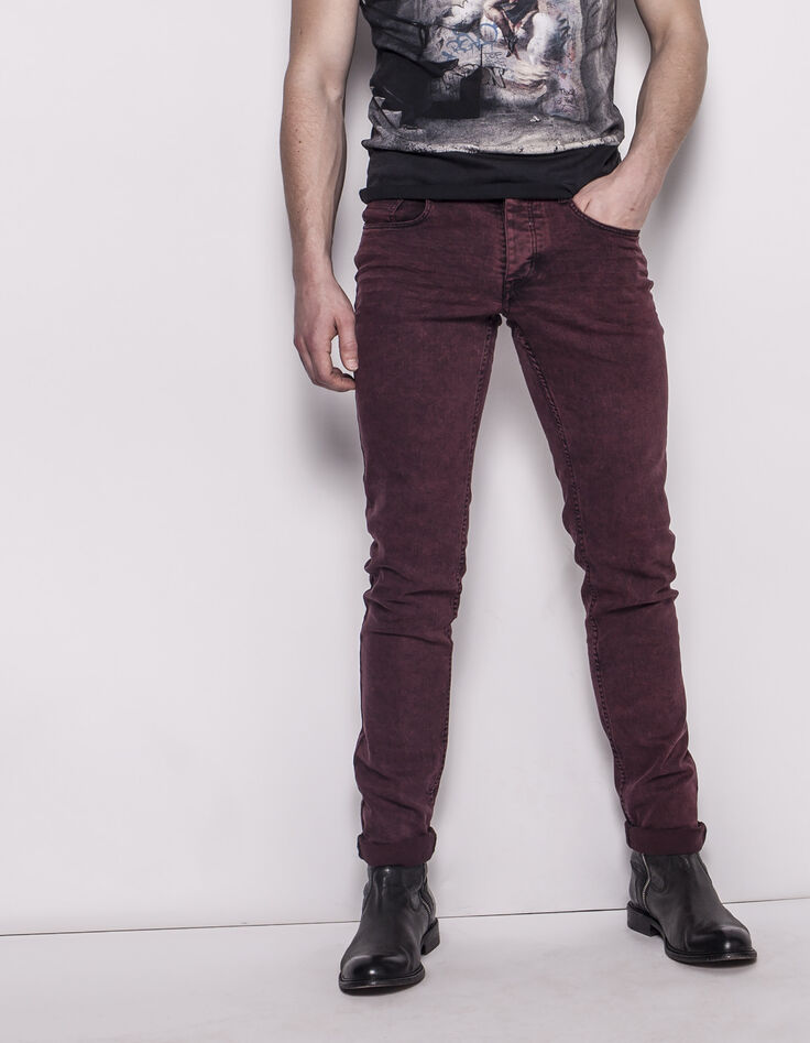 Rote Slim-Fit Jeans-1