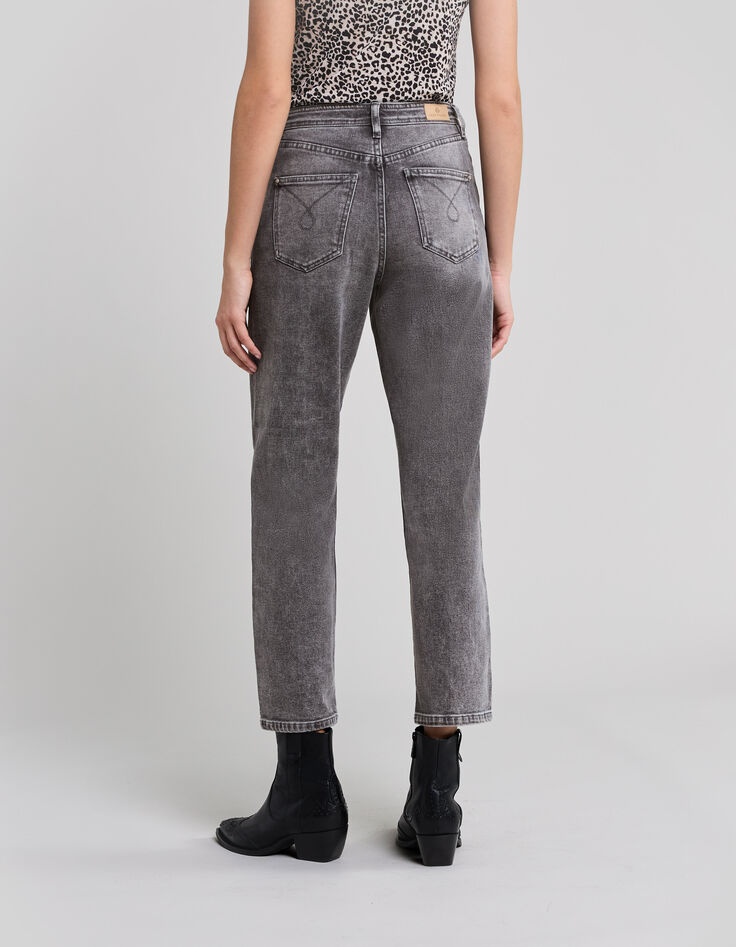 Vaqueros slouchy algodón BCI gris cropped mujer-3