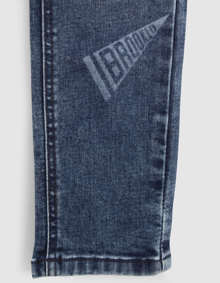 Boys’ blue SLIM jeans with print-6