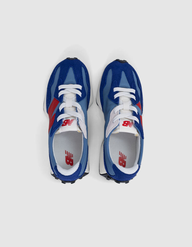 Blue and red NEW BALANCE 327 boys' sneakers-6