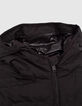 Boys’ black padded jacket with heat-sealed quilting-2