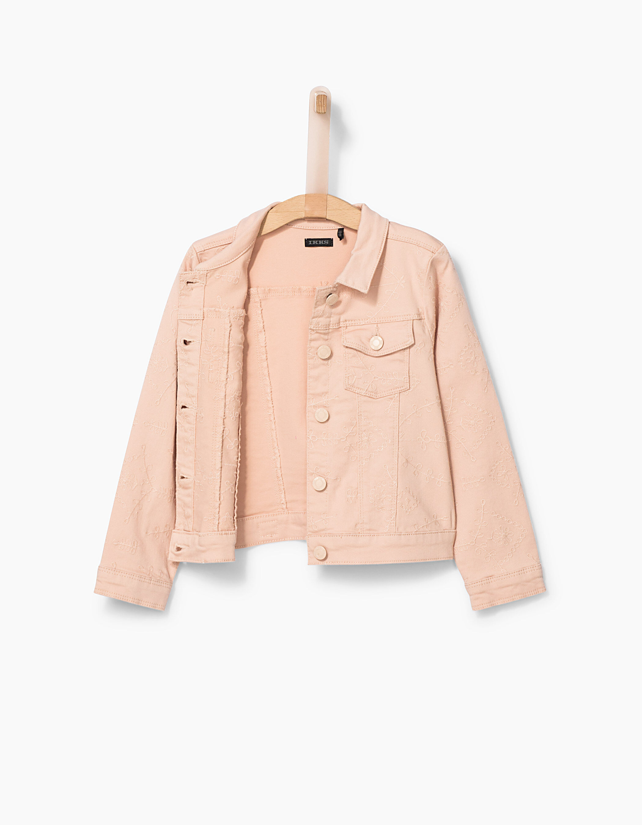 Veste en cheap jean rose pale