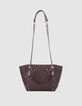 Women’s garnet leather 1440 Medium tote bag-5