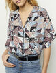 Women’s floral patchwork print Ecovero® viscose shirt-1