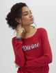 I.Code Divine red sweater-2