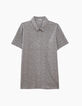 Men's grey circuit print polo shirt-1