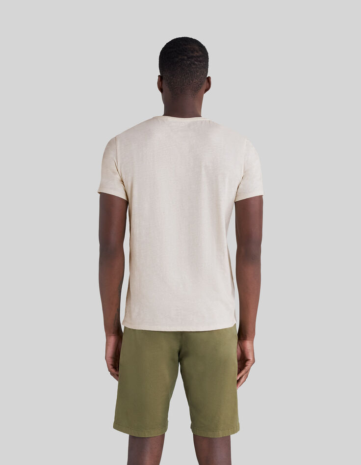 T-shirt L'Essentiel stuck coton bio col rond Homme-3
