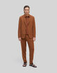 Pure Edition-Pantalon de costume cognac Homme-1