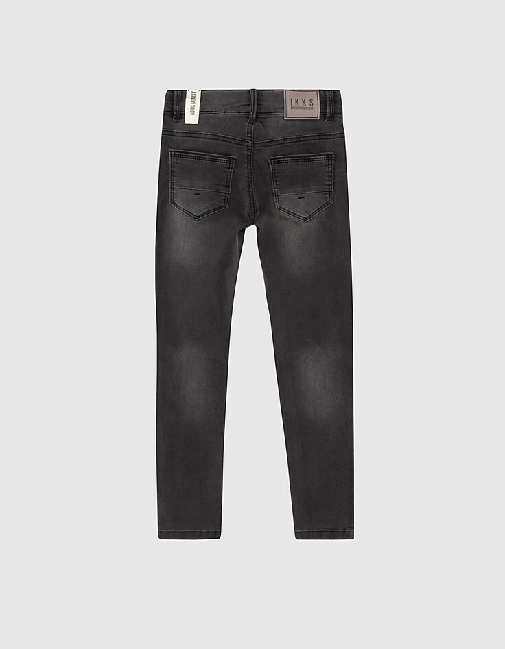 Schwarze Skinny-Jungenjeans-3