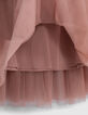 Girl's pink tulle midi skirt-7