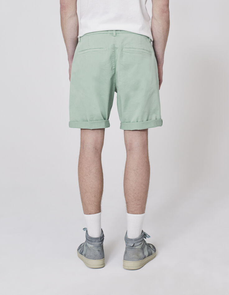 Men’s aqua CHINO Bermuda shorts-2