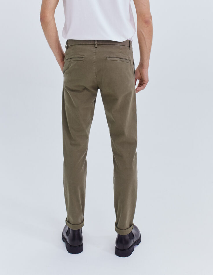 Pantalon chino SLIM kaki Homme-3