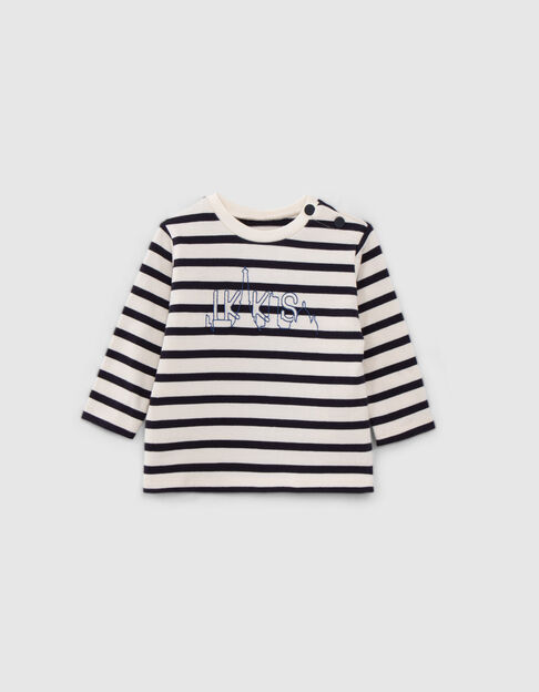 T-shirt marinière organic cotton embroidery IKKS baby boy - IKKS