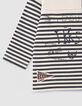 Baby boys' double motif sailor stripe T-shirt-5