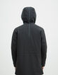 Parka negra IKKS x INVENTIVE CITI protecciones Hombre-6