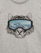 T-shirt gris visuel tigre et masque lenticulaire garçon-3