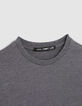 Boys’ grey T-shirt with flocked pocket-3