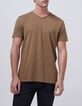 T-shirt De Essential mokka V-hals Heren-1