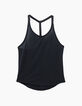 Women’s black strap LEOTEE YUJ x IKKS yoga tank top-1