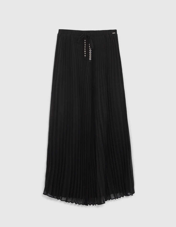 Long pleated skirt-6