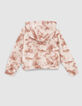 Cremeweißes Tie-and-Dye-Mädchensweatshirt mit Herzmotiv -4