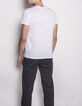 Tee-shirt blanc homme-3