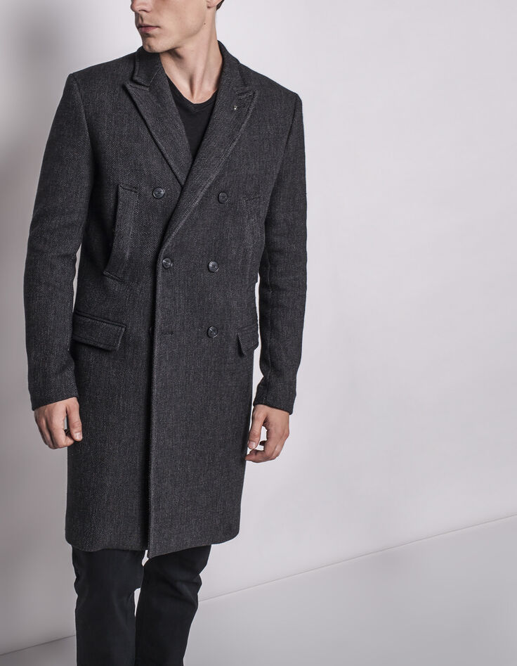 Men's black coat-5
