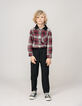 Black BATTLE pants with elastic waistband for boys-1