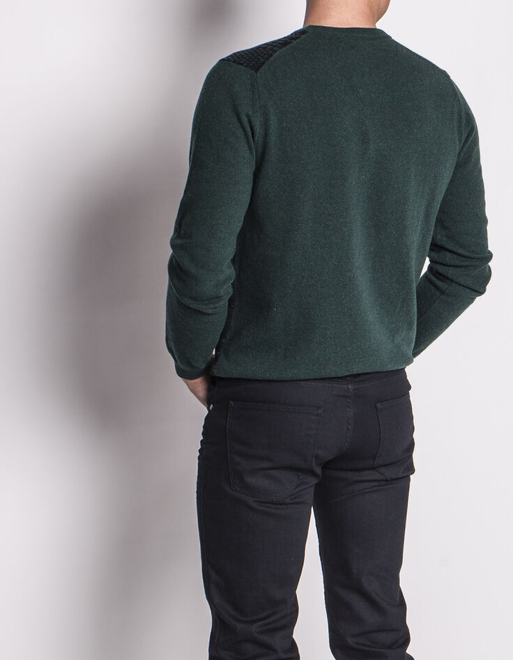 Pull vert homme-3