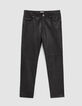 Men’s black Chrome-free leather Pure Edition SLIM trousers-5