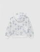 Camiseta blanca print silver all-over SMILEYWORLD niña-5