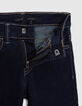 Unwashed SLIM jeans met badge en borduursel jongens-6