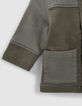 Baby boys’ khaki safari jacket with contrasting pockets-5