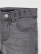 Grijze SLIM jeans met brede gestreepte tailleband jongens-4