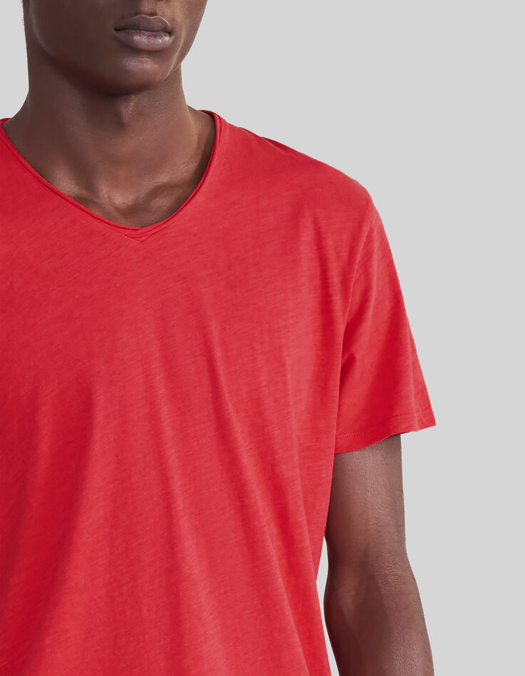 T-shirt L'Essentiel cayenne coton bio encolure V Homme-4