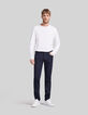 Men's SLIM-fit navy jeans-1