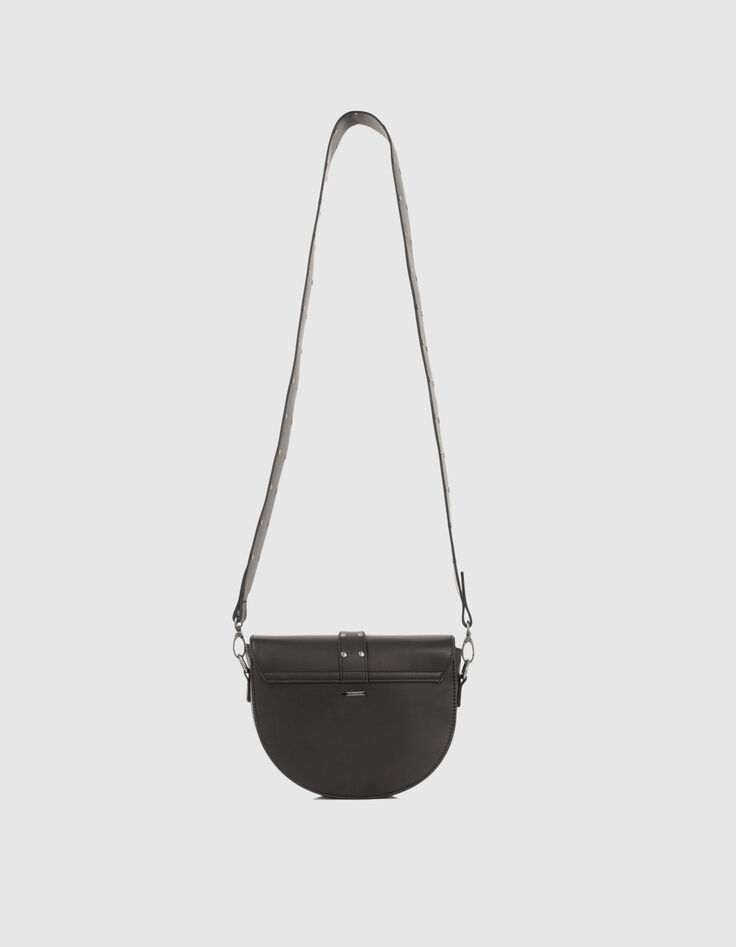 Bolso negro hebilla Western niña-2