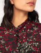 Women’s floral print long sleeve high-neck dress-2