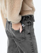 Girls’ grey 7/8 MOM jeans-8