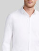 Wit SLIM fit overhemd voor heren EASY CARE-5
