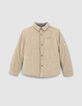 Boys’ beige/Vichy check reversible jacket-2