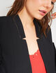 Zwarte blazer met goudkleurige tennisstrepen I.Code-4